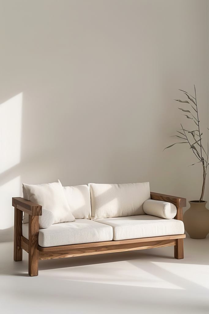 Japandi Sofa Combining Comfort and Minimalist Design Quiet Minimal