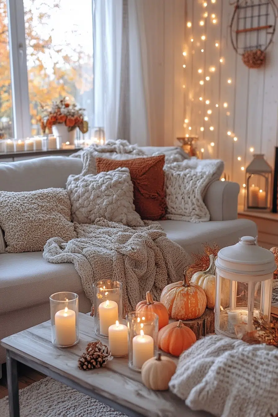 Fall Decor Ideas for Living Room: Cozy Spaces - Quiet Minimal