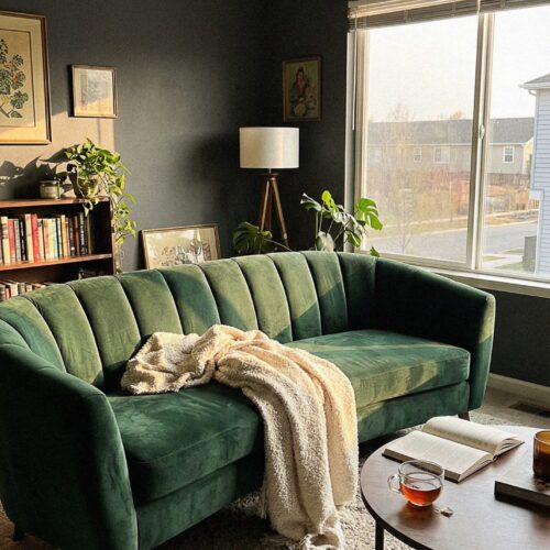 Dark Feminine Living Room Styles Vs the Boring Beige Trend