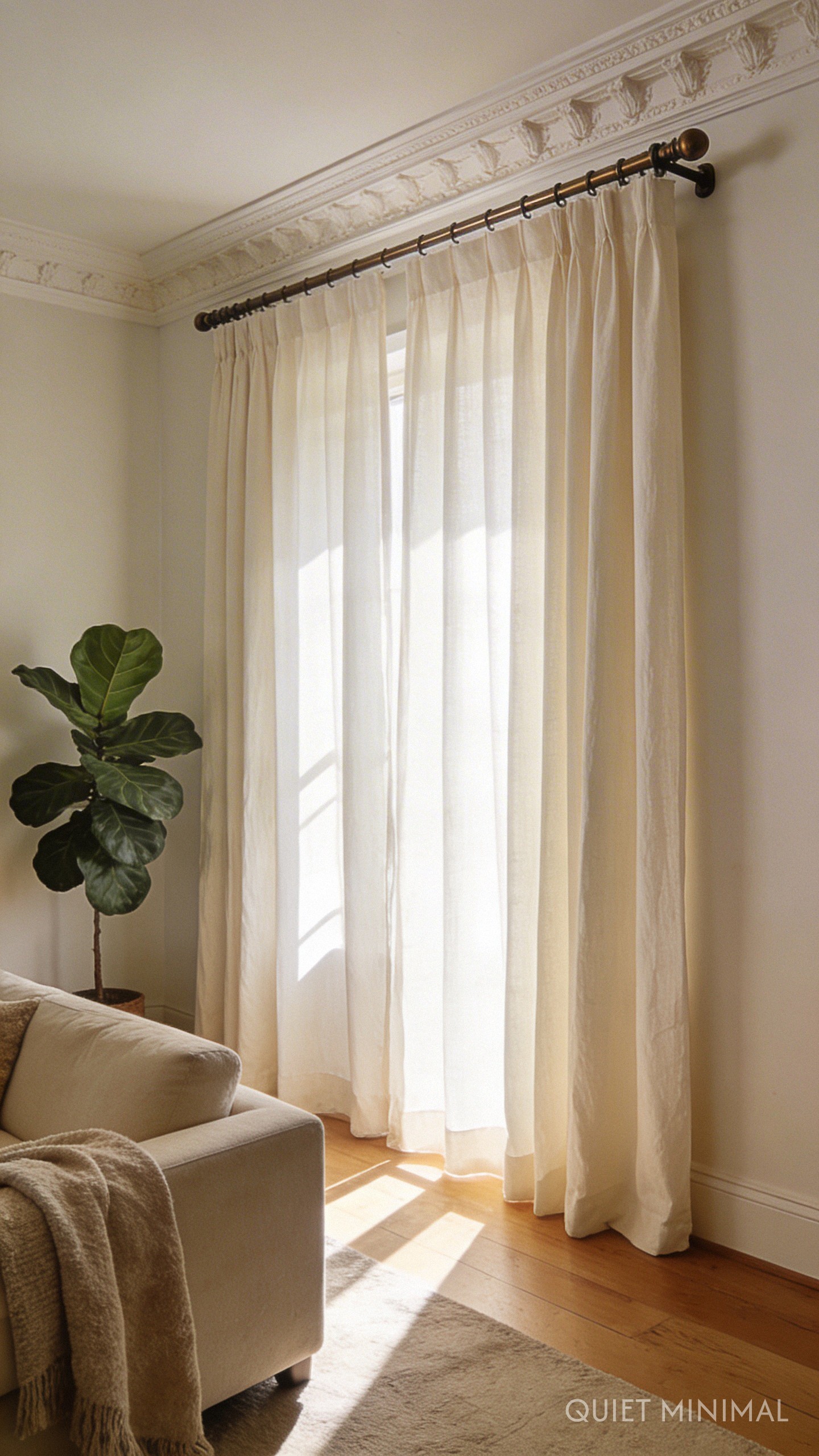 Using Drapes To Make A Small Room Look Larger - Quiet Minimal