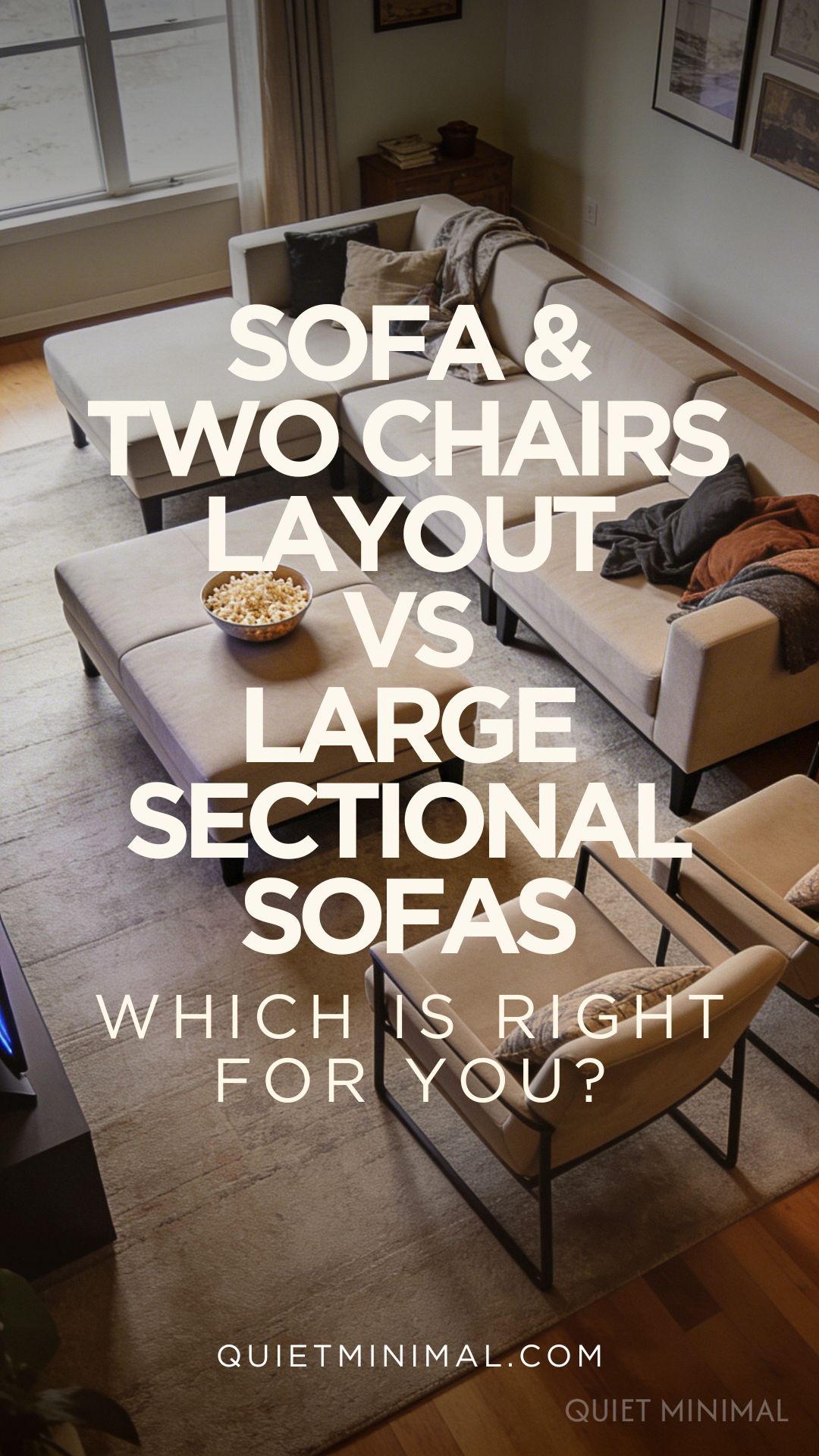 Sfas Layout Sofa and Two Chairs Layout vs Large Sectional Sofas - Quiet Minimal