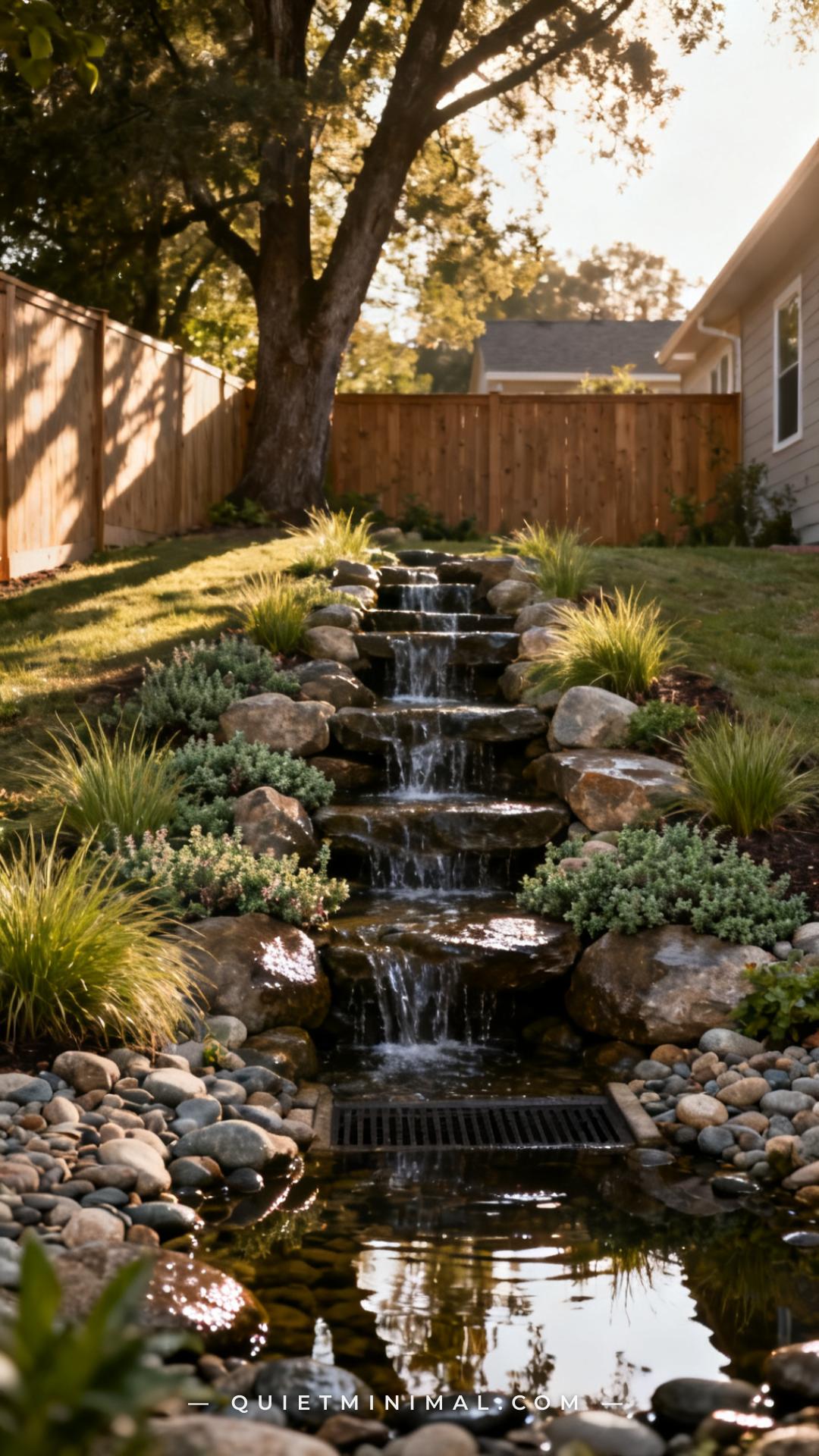 13 Backyard Waterfall Ideas for Sloped Yards That Look Completely Natural