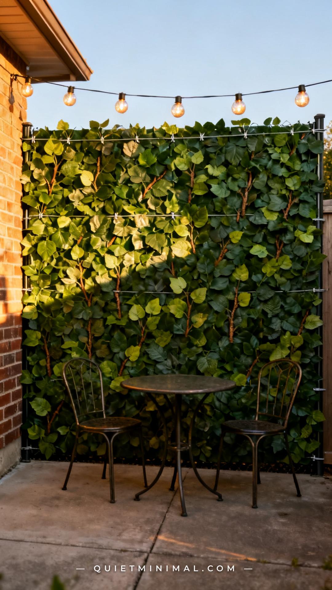 An establishing shot of a full backyard fence in a rented urban home