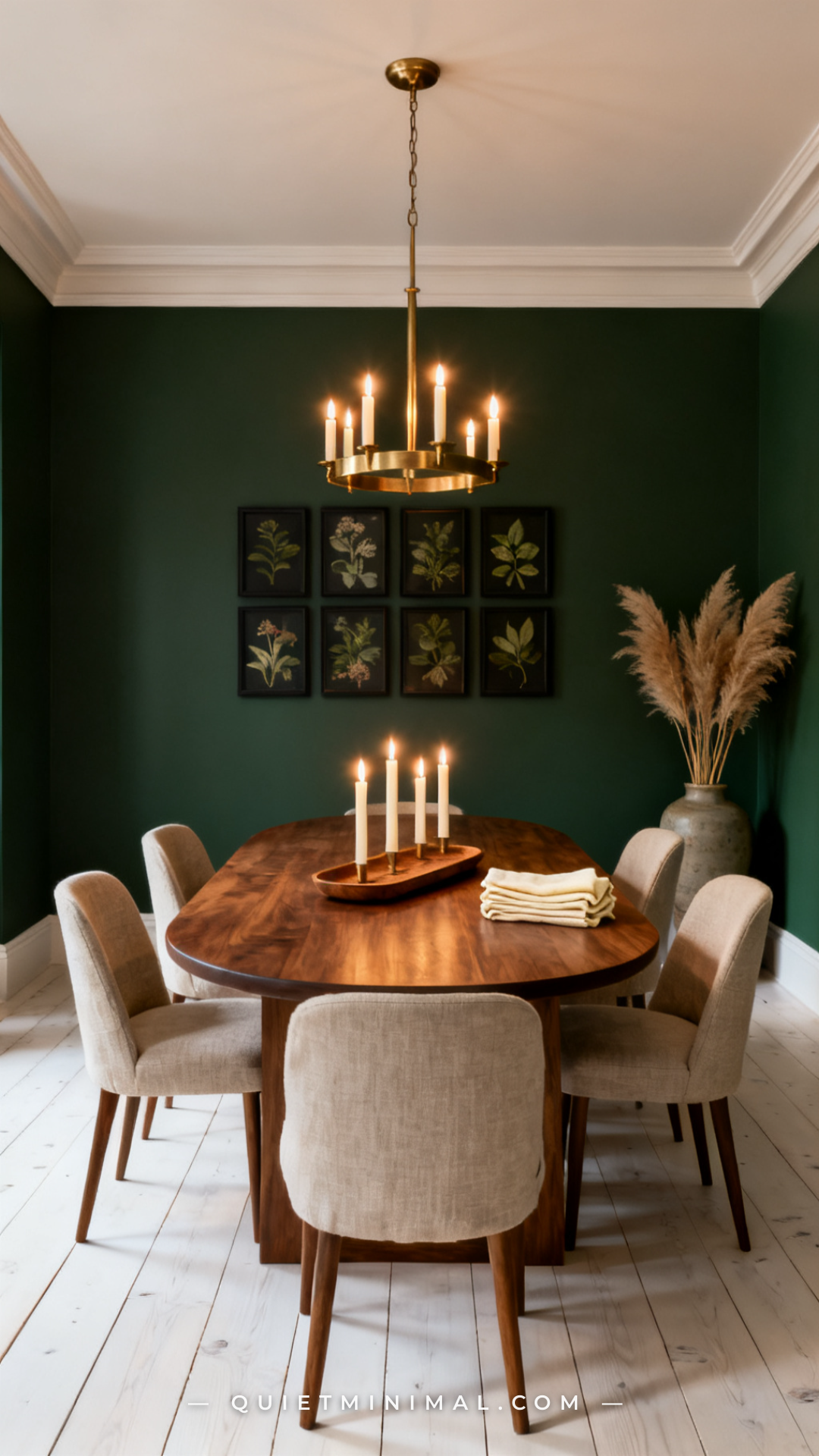 15 Forest Green Dining Room Paint Ideas for a Dark, Moody Space That ...