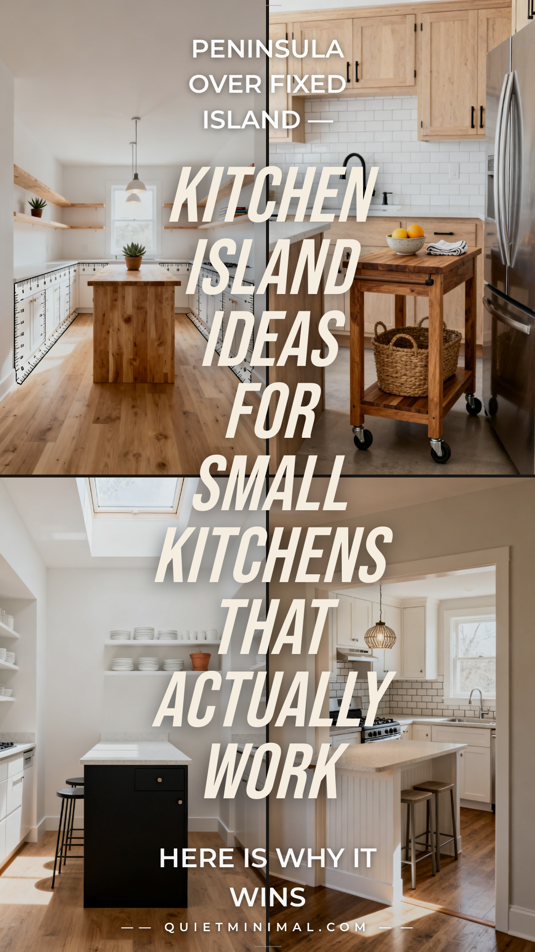 13 Kitchen Island Ideas for Small Kitchens That Actually Work - Quiet ...