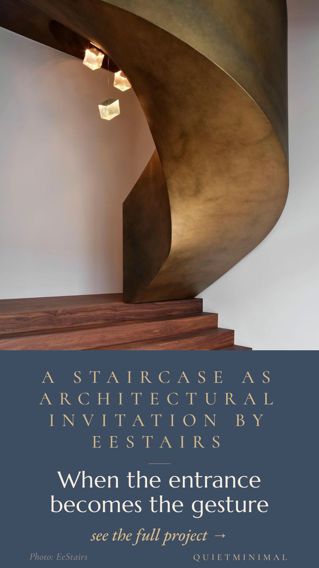 A Staircase As Architectural Invitation by EeStairs — When the entrance becomes the gesture