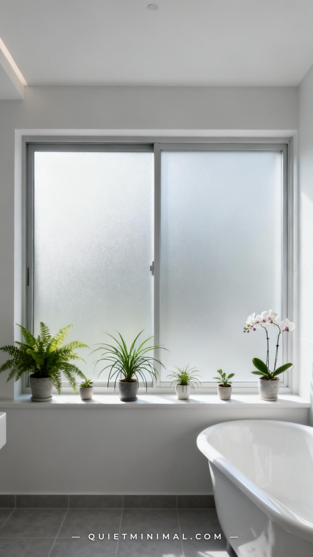A vertical photograph establishes a wide view of a bright