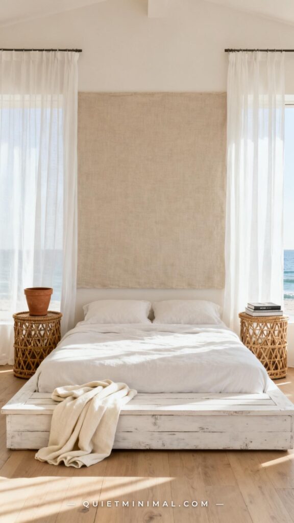30 Coastal Bedroom Furniture Ideas in Whitewashed Wood, Rattan & Woven ...