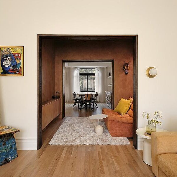 De L Epee Residence: Where Terracotta Walls Meet a Cream Kitchen and Blush Powder Room
