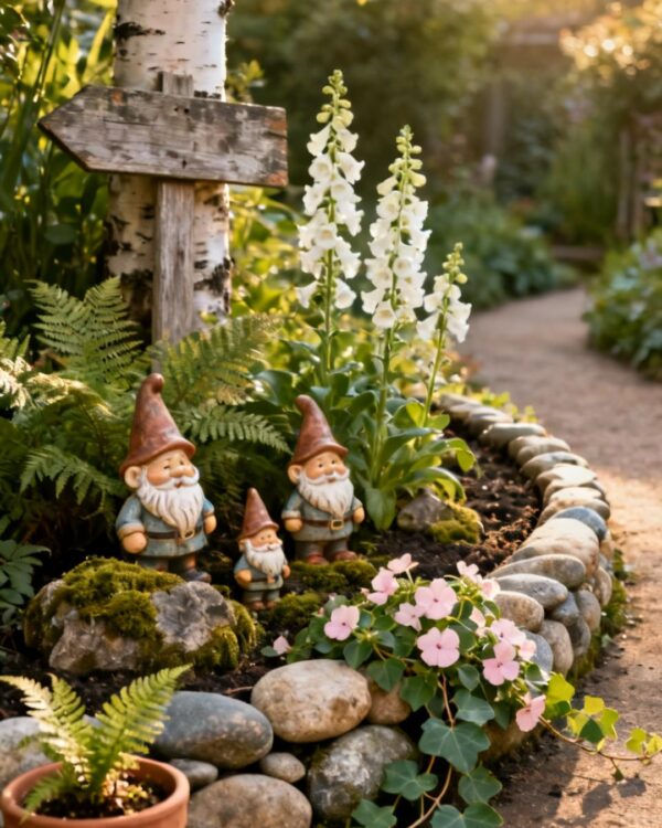 11 Garden Gnome Display Ideas for a Whimsical Cottage and Woodland Corner