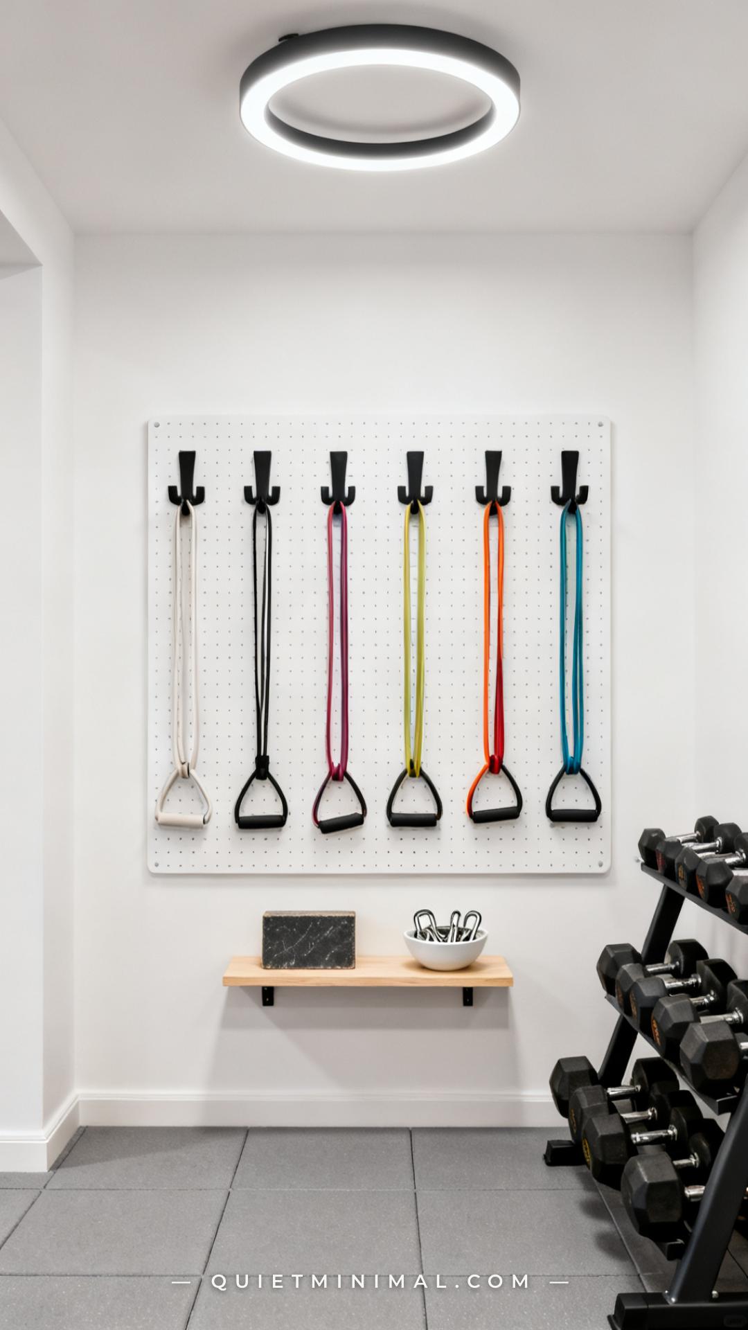12 Home Gym Wall Organization Ideas with Pegboard, Hooks, and Shelves ...
