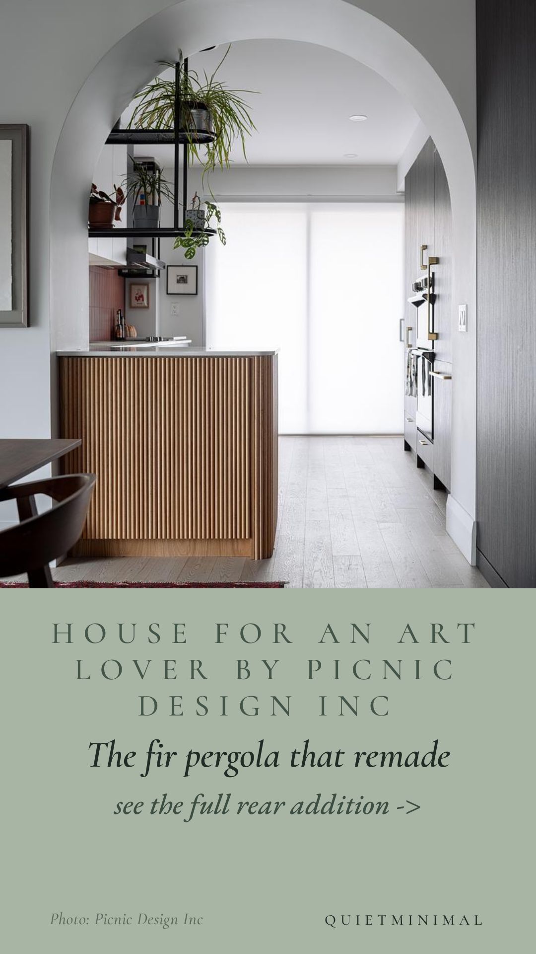 House For An Art Lover by Picnic Design Inc — The fir pergola that remade