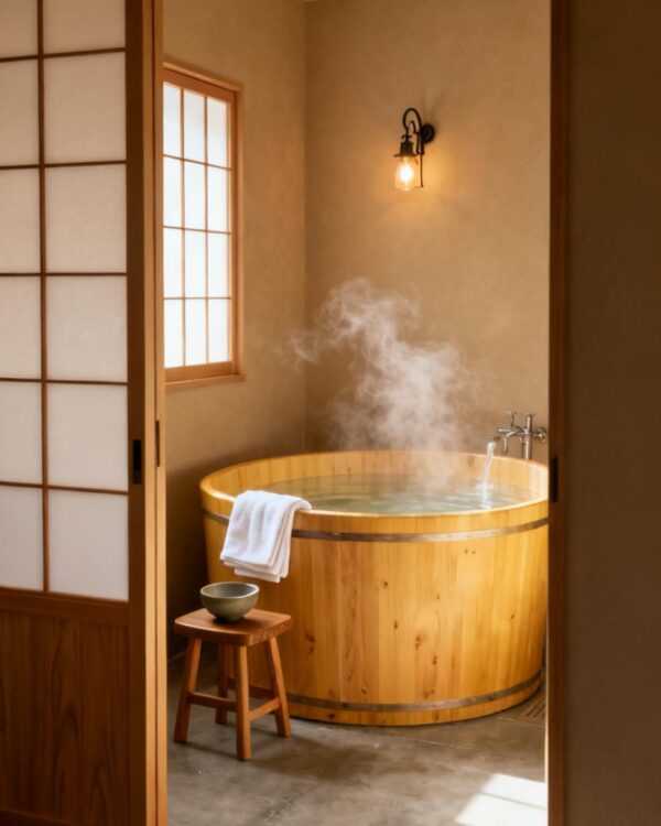 12 Japanese Traditional Bathroom Ideas Using Hinoki, Stone, and Iron That Only Get Better With Age