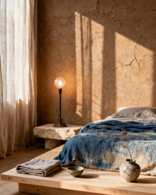 13 Japanese Wabi-Sabi Bedroom Ideas That Make Imperfection Look Intentional