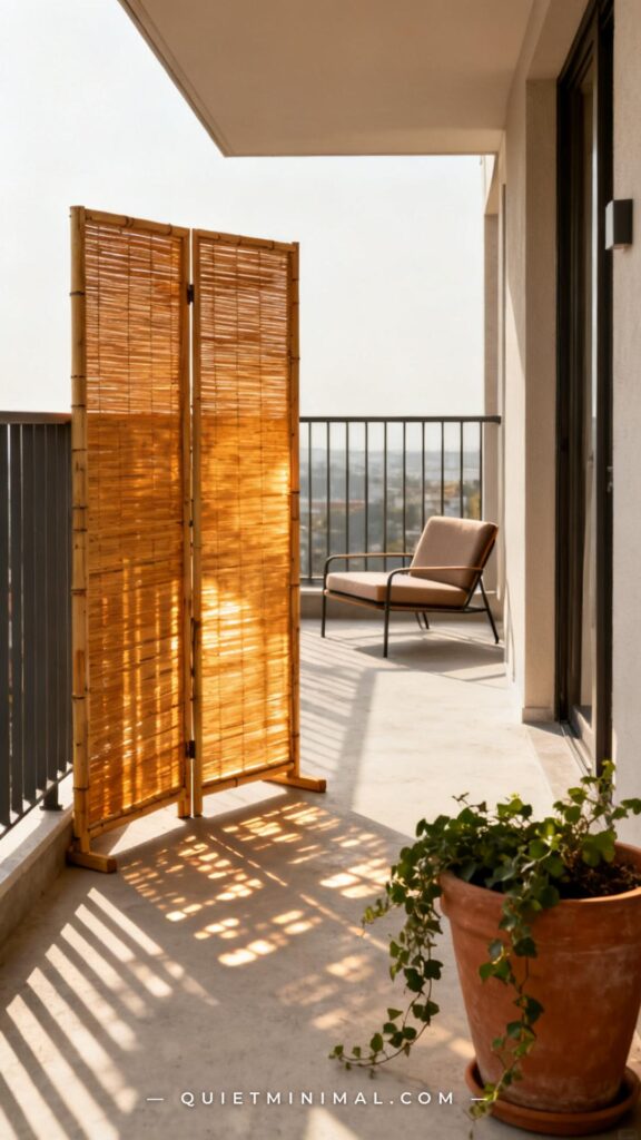 15 Movable Outdoor Privacy Screen Ideas for Your Apartment Balcony ...
