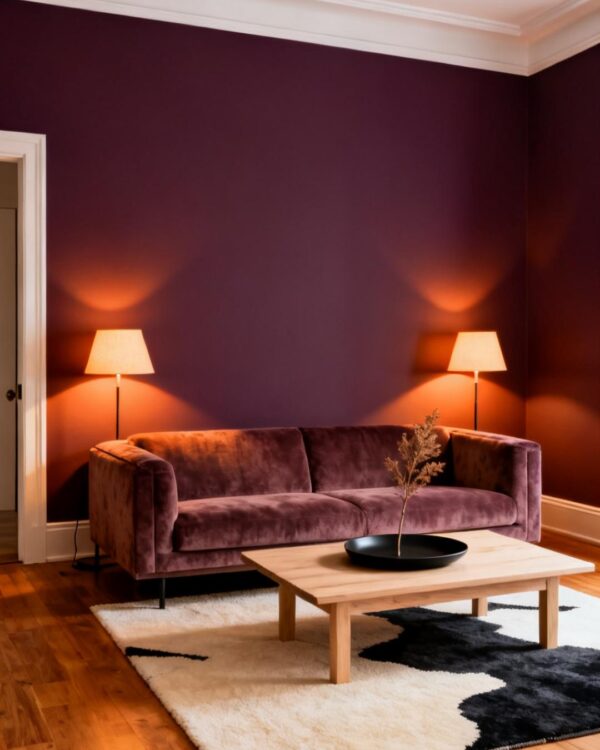 24 Plum Noir Living Room Ideas That Make Dark Walls Feel Intentional, Not Oppressive