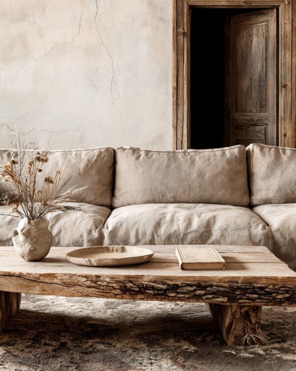 14 Rustic Coffee Table Ideas That Make a Rough Slab Top Look Completely Intentional