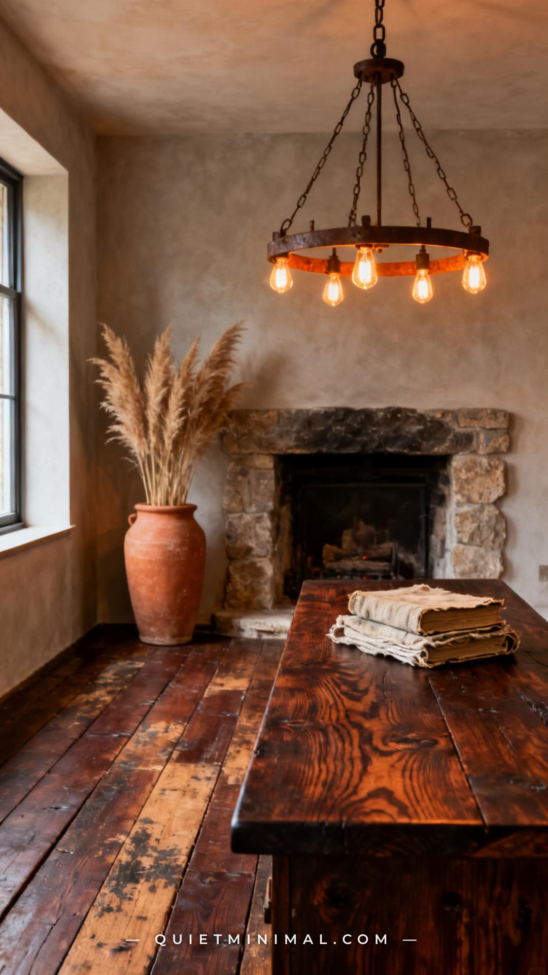 10 Rustic Furniture Ideas Using Aged Dark Wood, Raw Iron, and Rough-Hewn Surfaces — Room by Room
