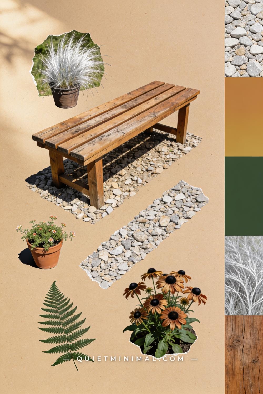 Grid Mood Board — Backyard Landscaping Ideas With Native Plants as a Design Statement