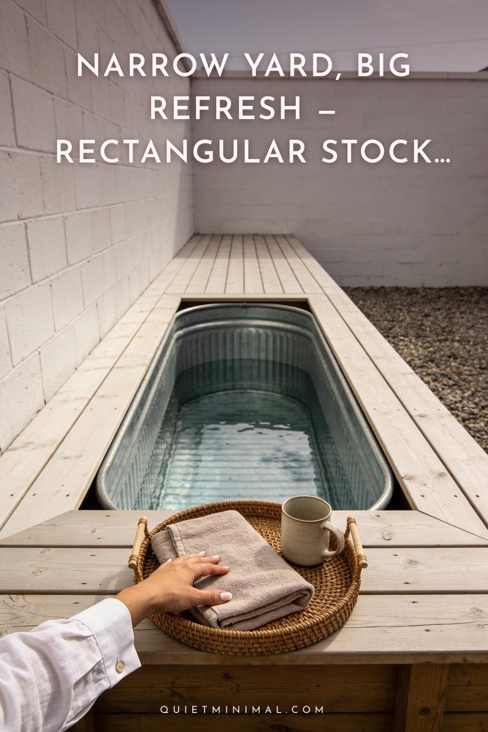 Narrow Yard, Big Refresh — Rectangular Stock Tank Pool Ideas That Fit