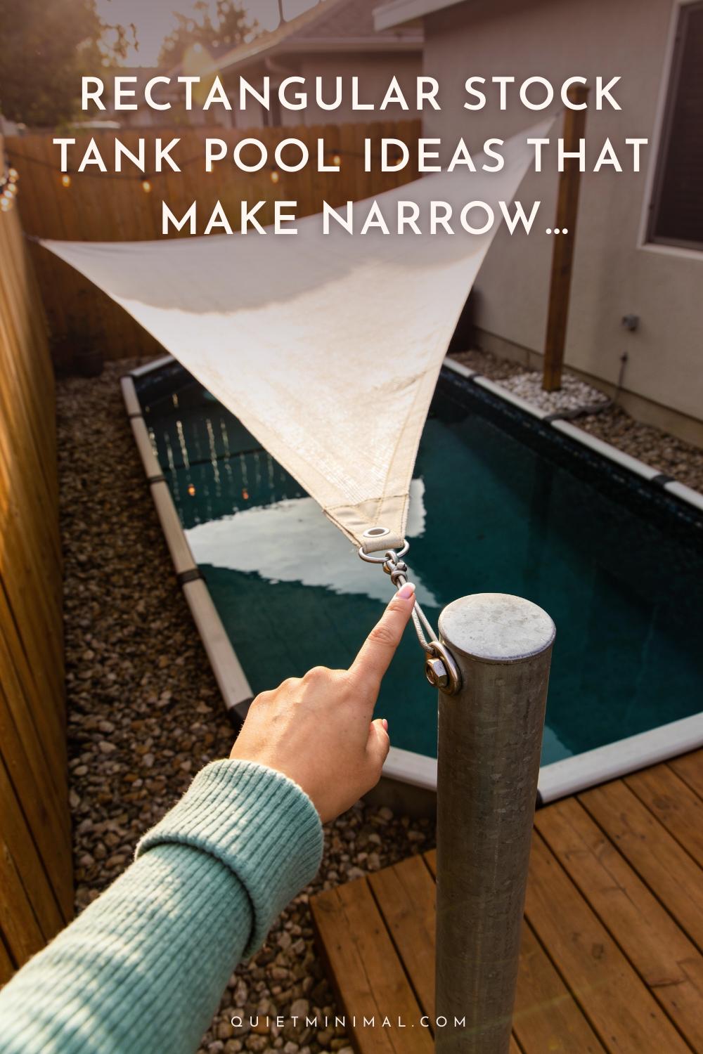 Rectangular Stock Tank Pool Ideas That Make Narrow Backyards Work Harder