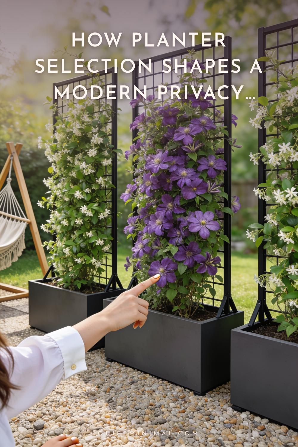 How Planter Selection Shapes a Modern Privacy Wall System