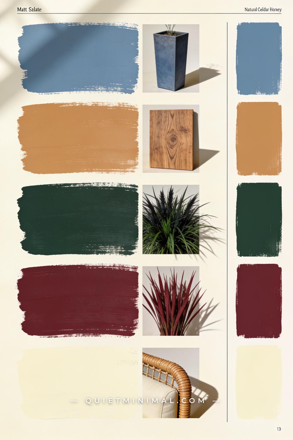 Style Guide Collage for Modern Tall Planter Privacy Wall Ideas