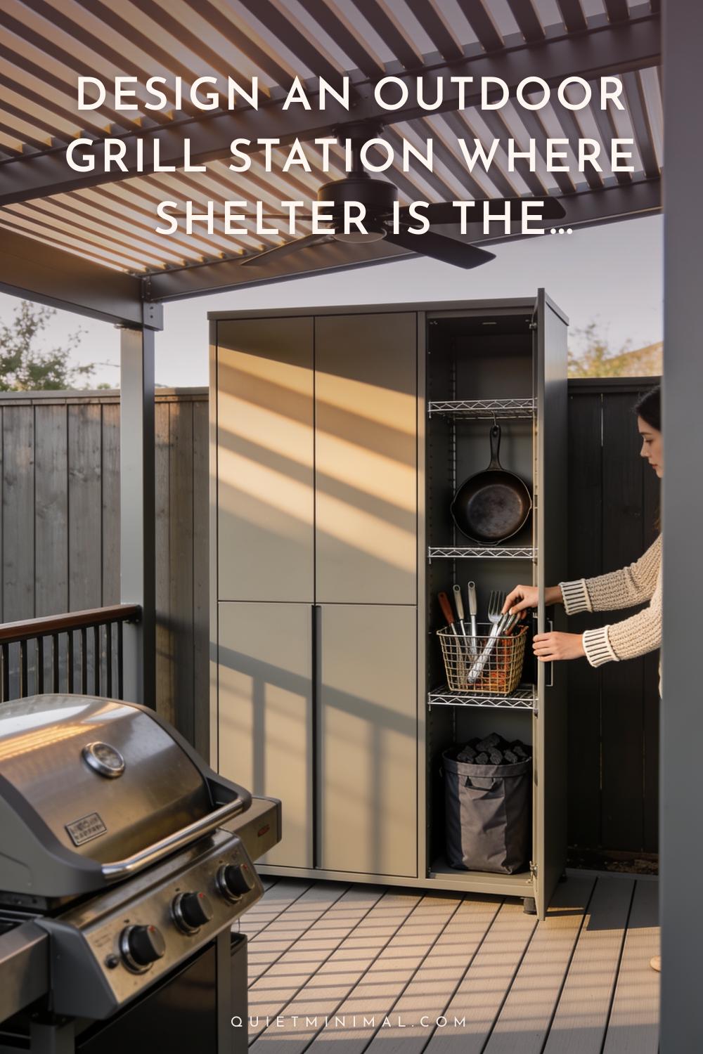 Design an Outdoor Grill Station Where Shelter Is the Starting Point