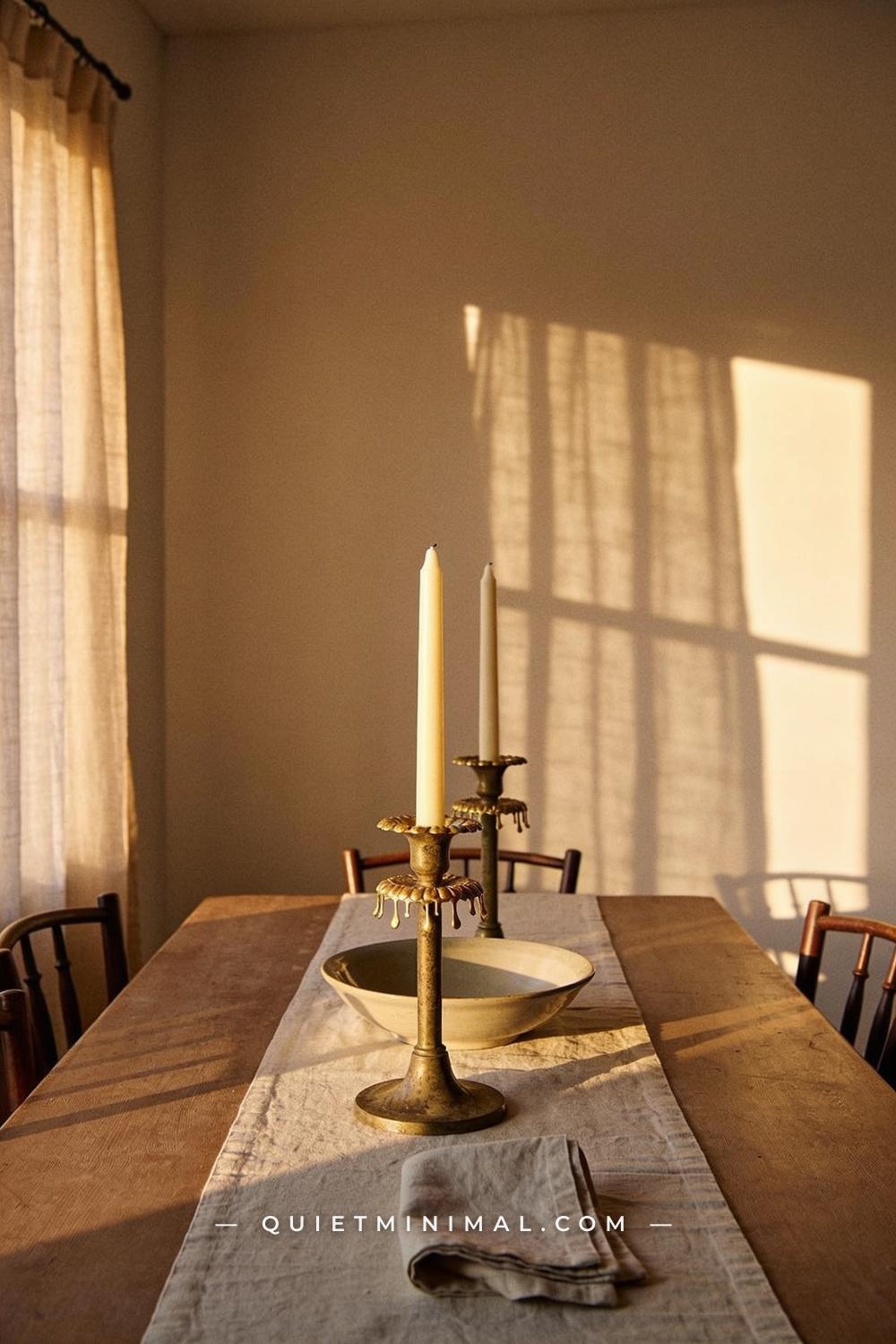 A wide establishing shot from across the dining room