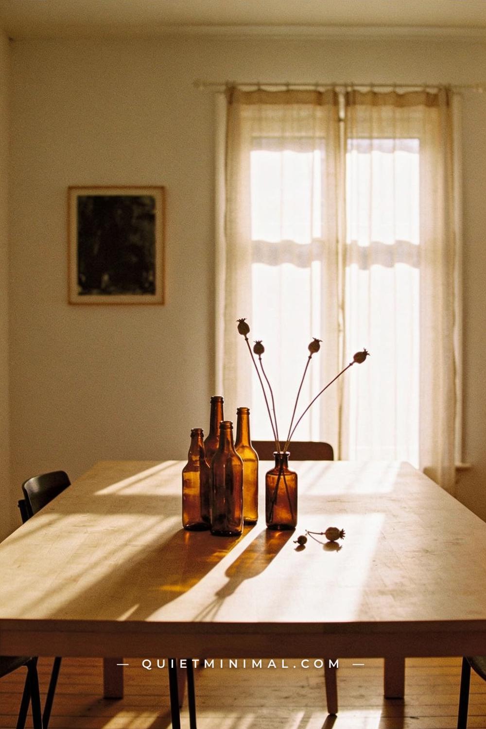 A wide establishing shot taken from across a dining room