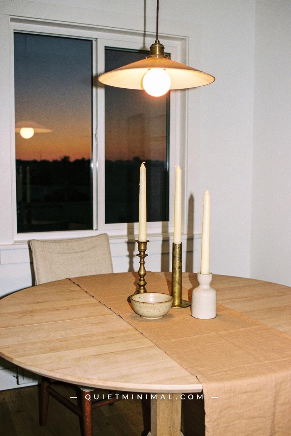 A wide establishing shot taken from across a dining room