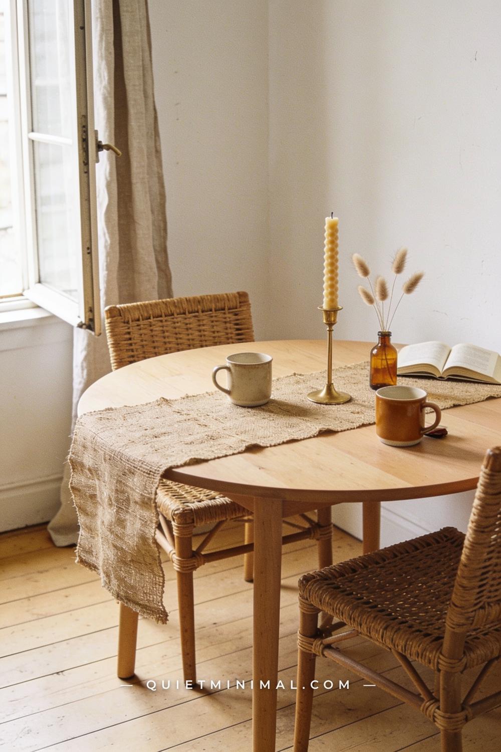 A wide establishing shot from across a dining room taken from a corner vantage