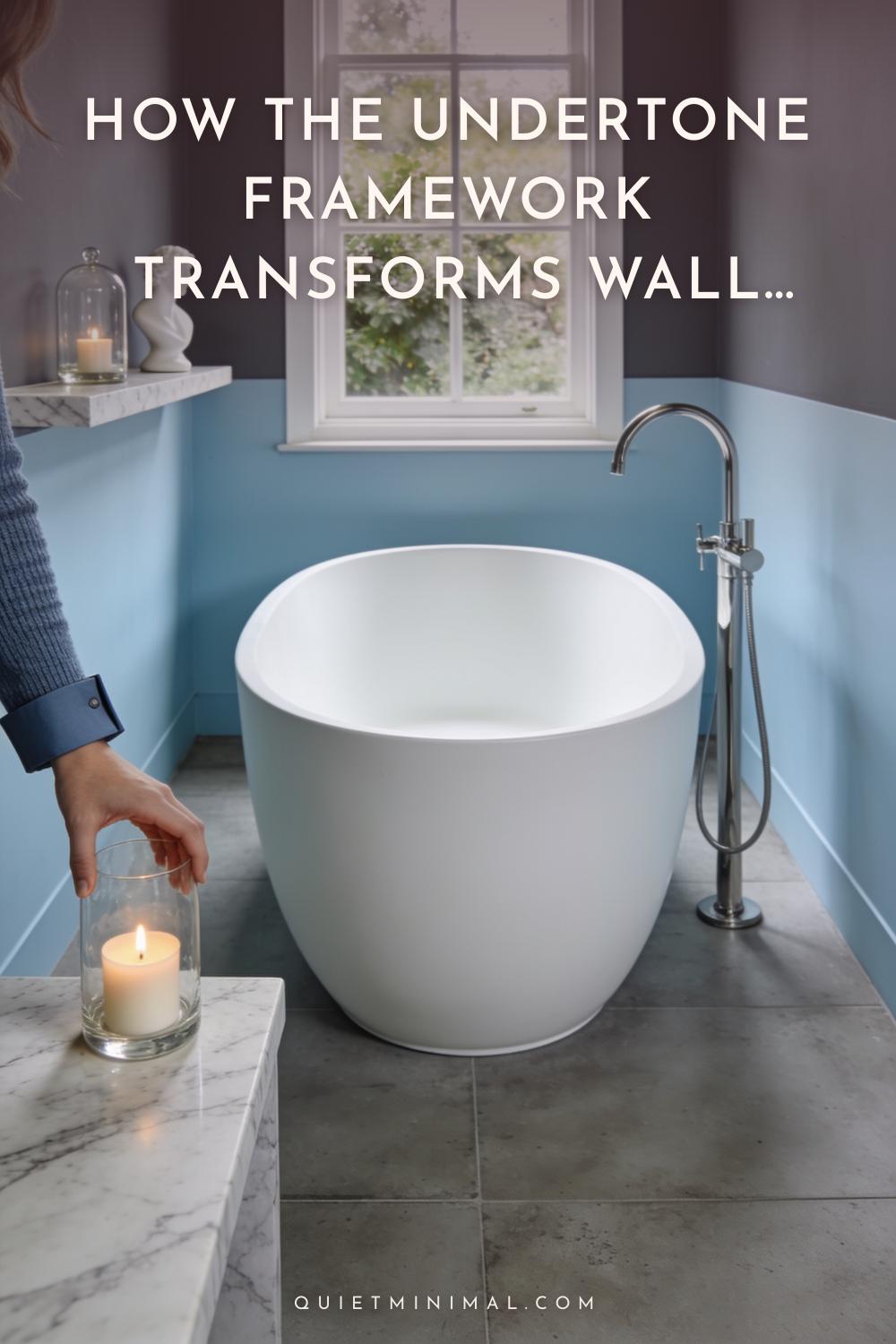How the Undertone Framework Transforms Wall Colors That Go With Gray Floors in a Bathroom