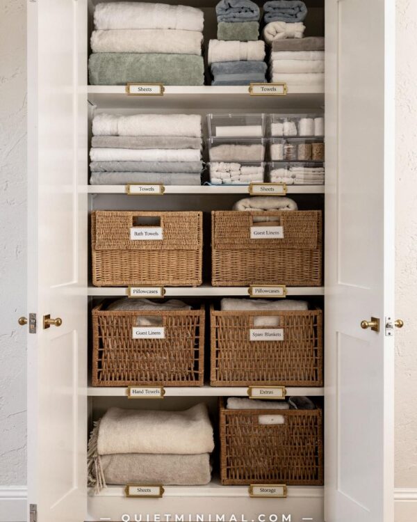 A Linen Closet You Can Keep Neat